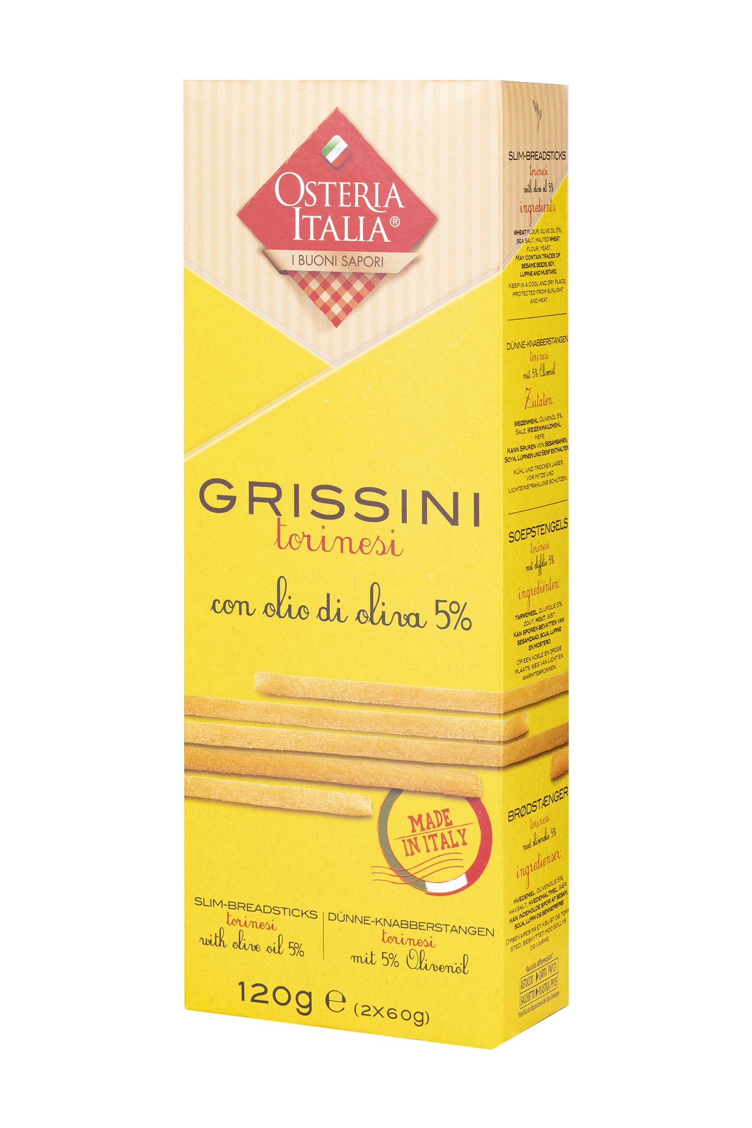Grissini mit 5% Olivenöl - Osteria Italiana