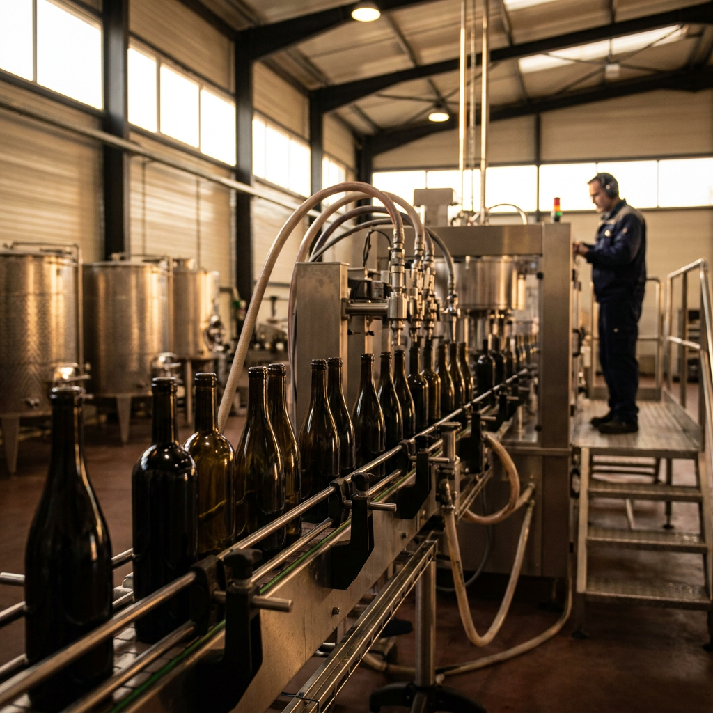 Moderne-Weinproduktion-mit-Blick-auf-eine-Abf-llan-1779116225337