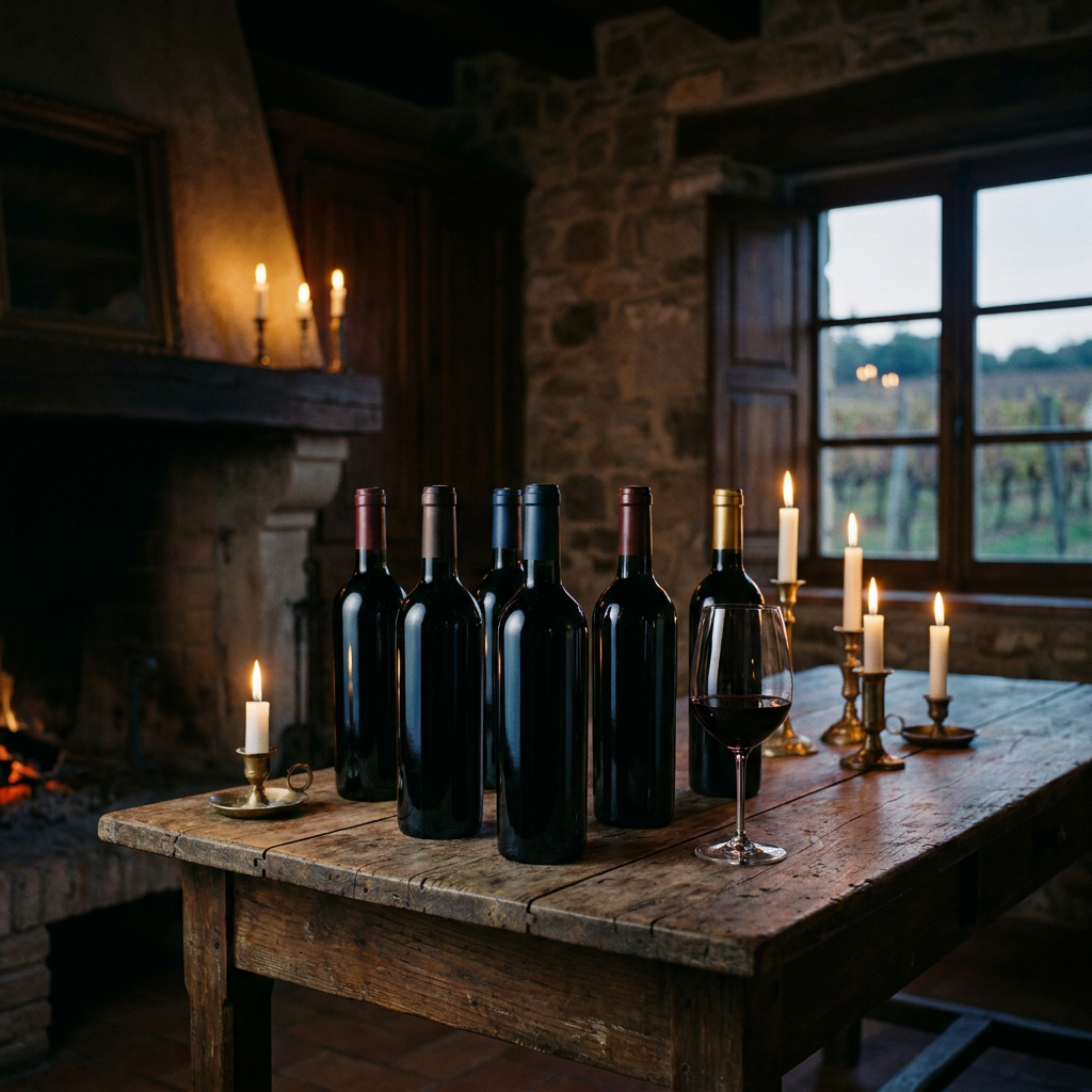 Elegante-Weinflaschen-aus-Ribera-del-Duero-auf-ein-1779547326248