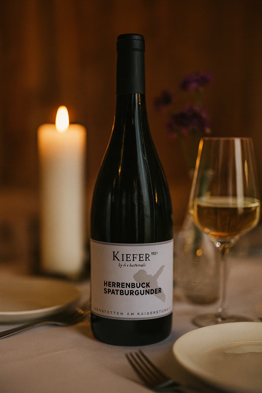 Weingut Kiefer Spätburgunder zum Abendessen