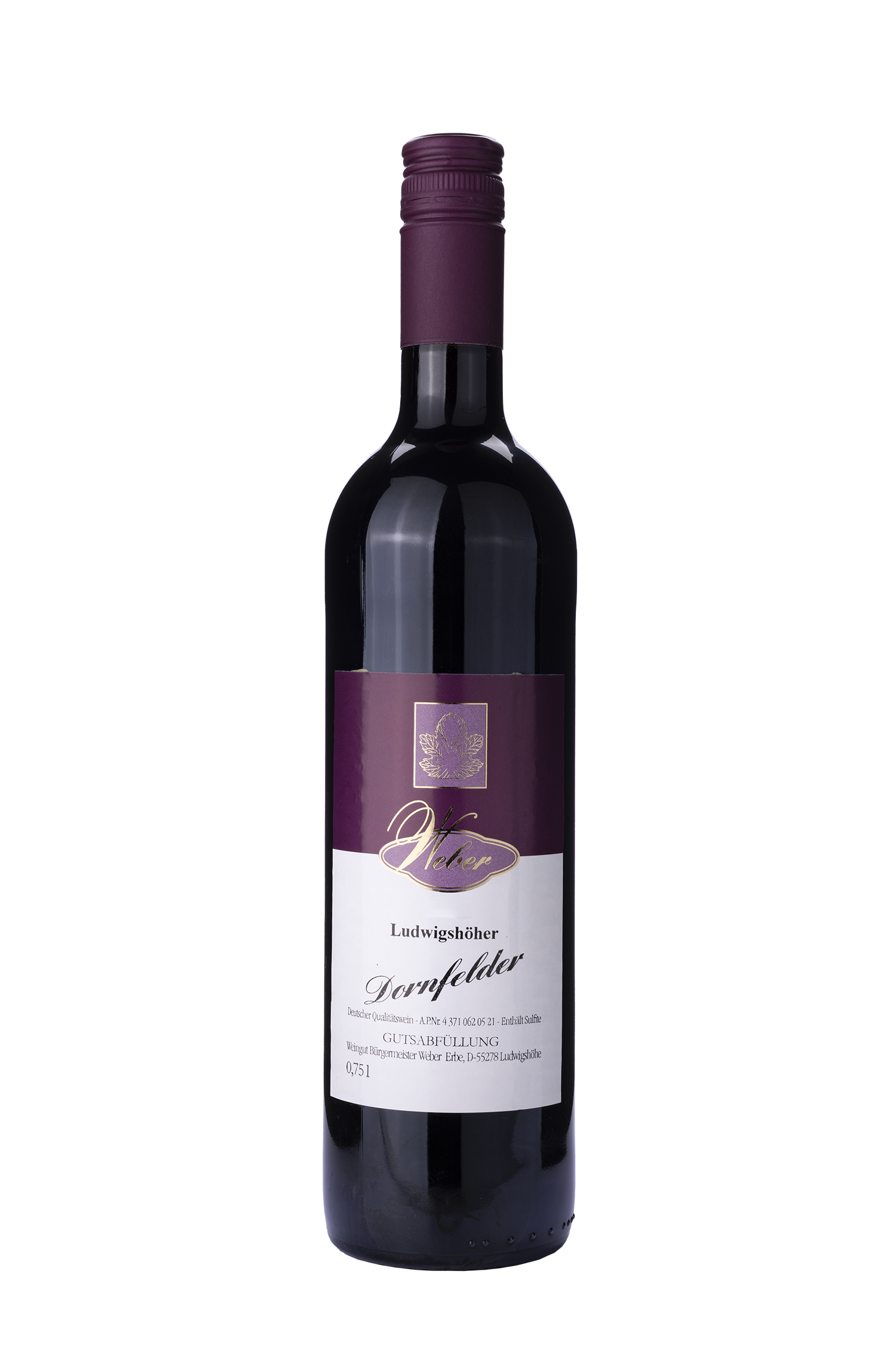 Ludwigshöher Dornfelder 2021- Weingut Hermann Weber Erbe