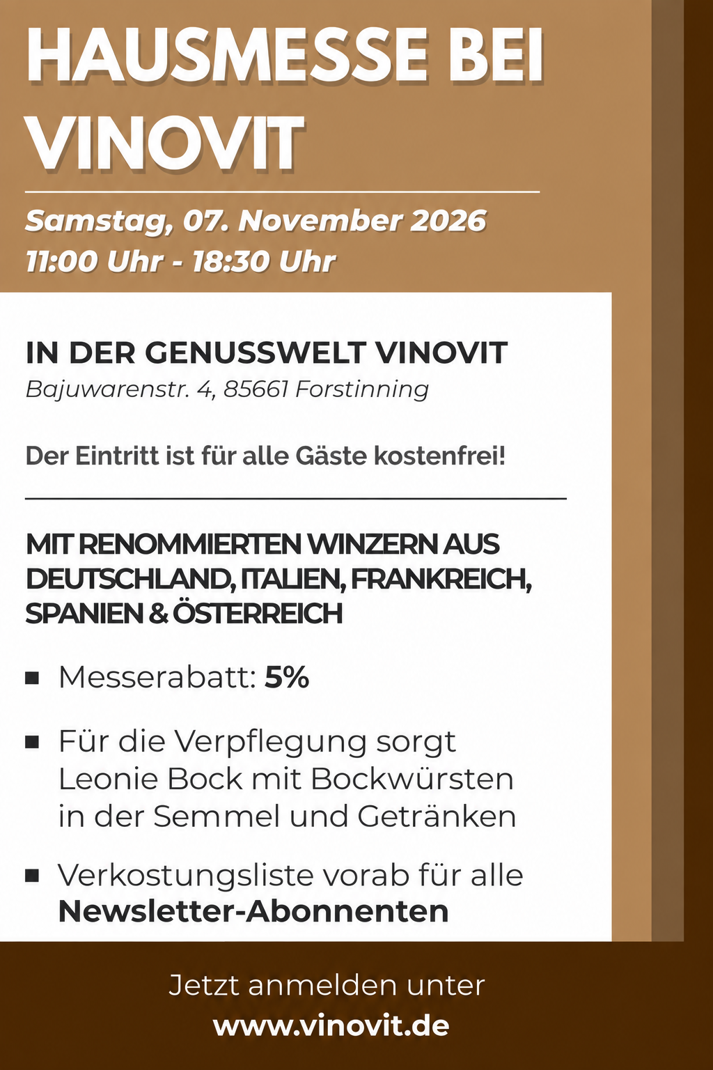 Große VINOVIT Hausmesse 2026