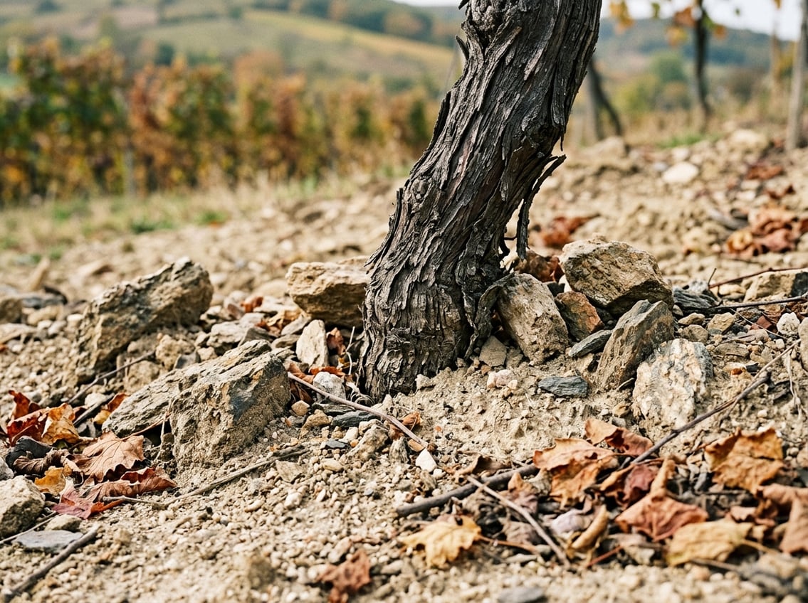 Urgestein und Gneis im Boden der Kamptaler Weinberge