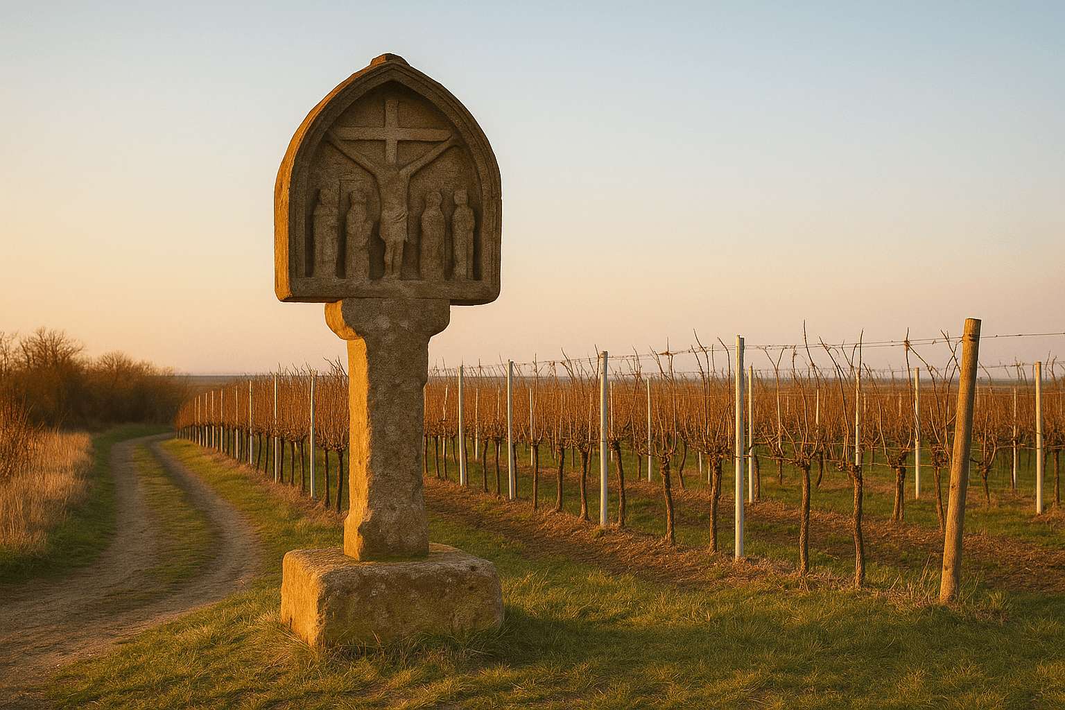 Weingut Rings Kreuz in der Landschaft