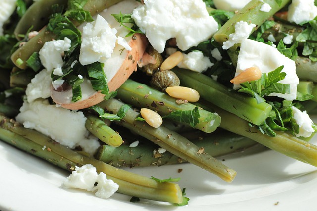 Grne Bohnensalat mit Kapern