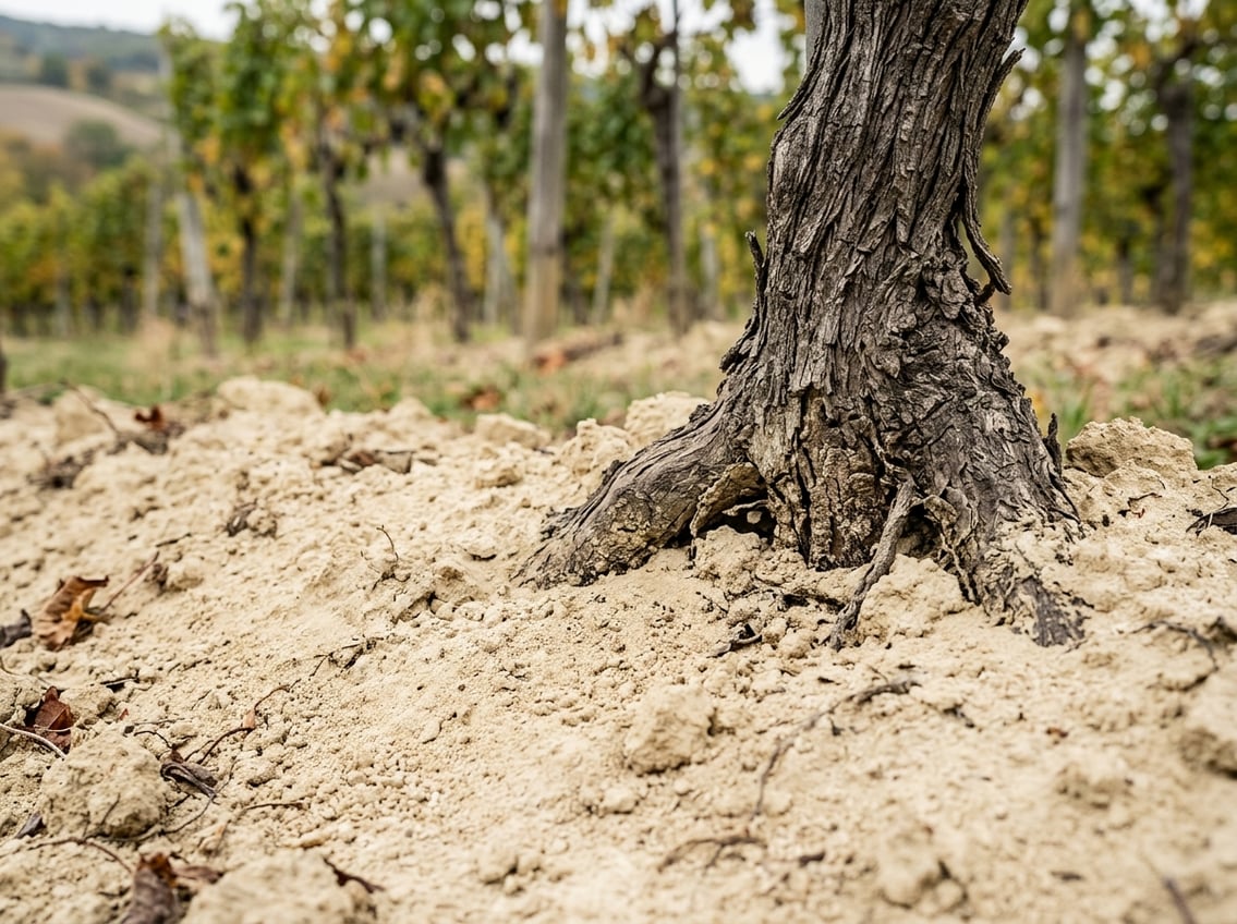 Lössboden im Weinbaugebiet Carnuntum