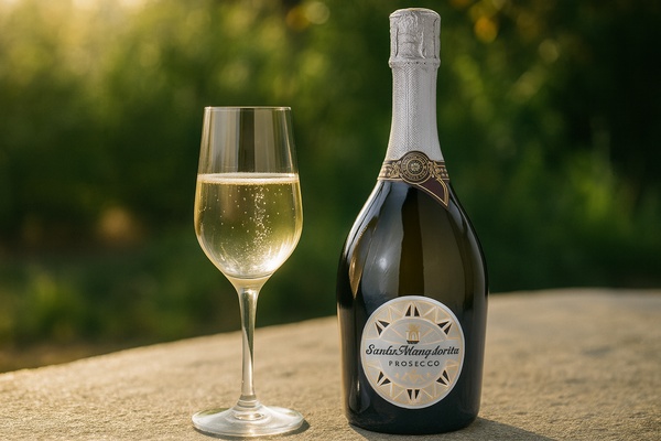 Valdobbiadene Prosecco in der Sonne