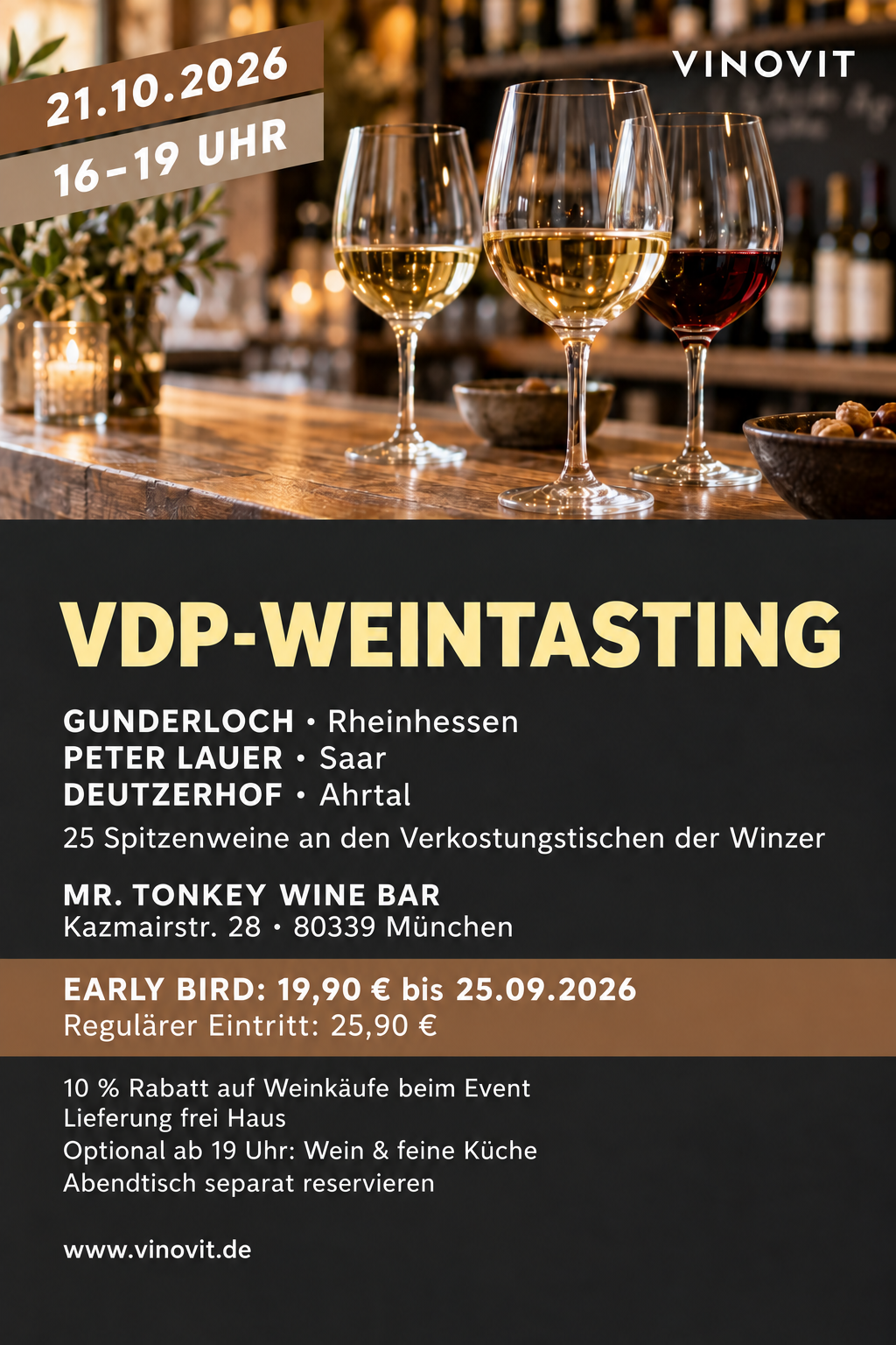 VDP-Weintasting mit Gunderloch, Peter Lauer und Deutzerhof in München